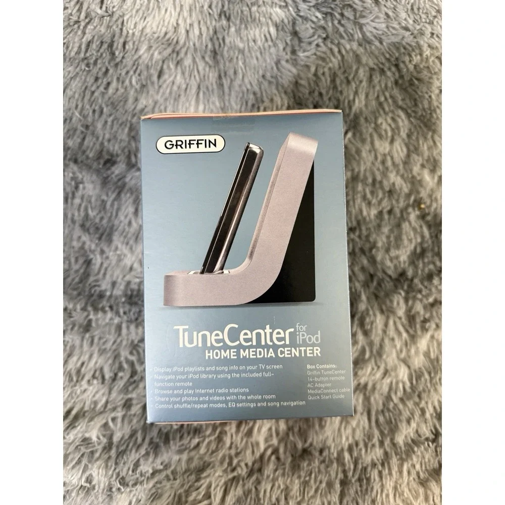 Griffin TuneCenter Home Media Center for iPod Dock + Remote Charger Tv Ethernet